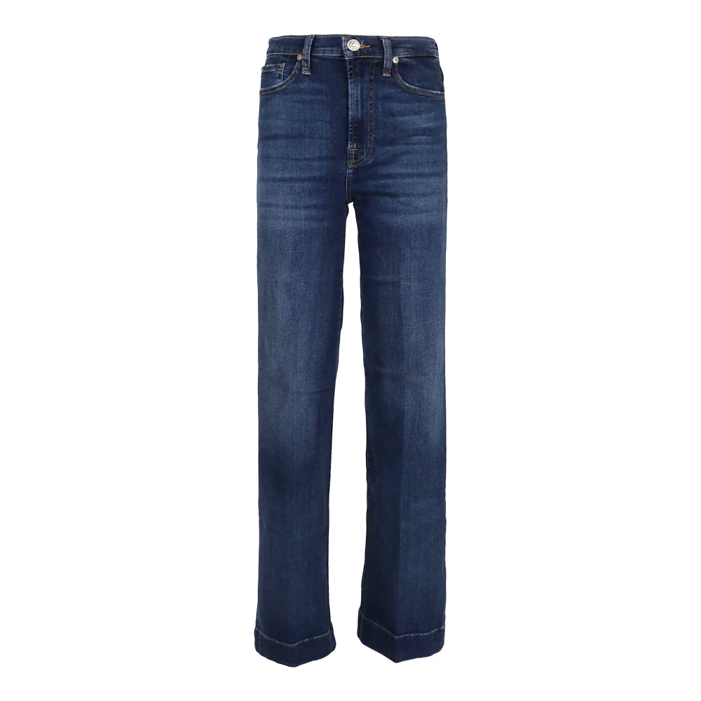 7 For All Mankind Blauwe Flared Jeans Modern Dojo Blue Dames