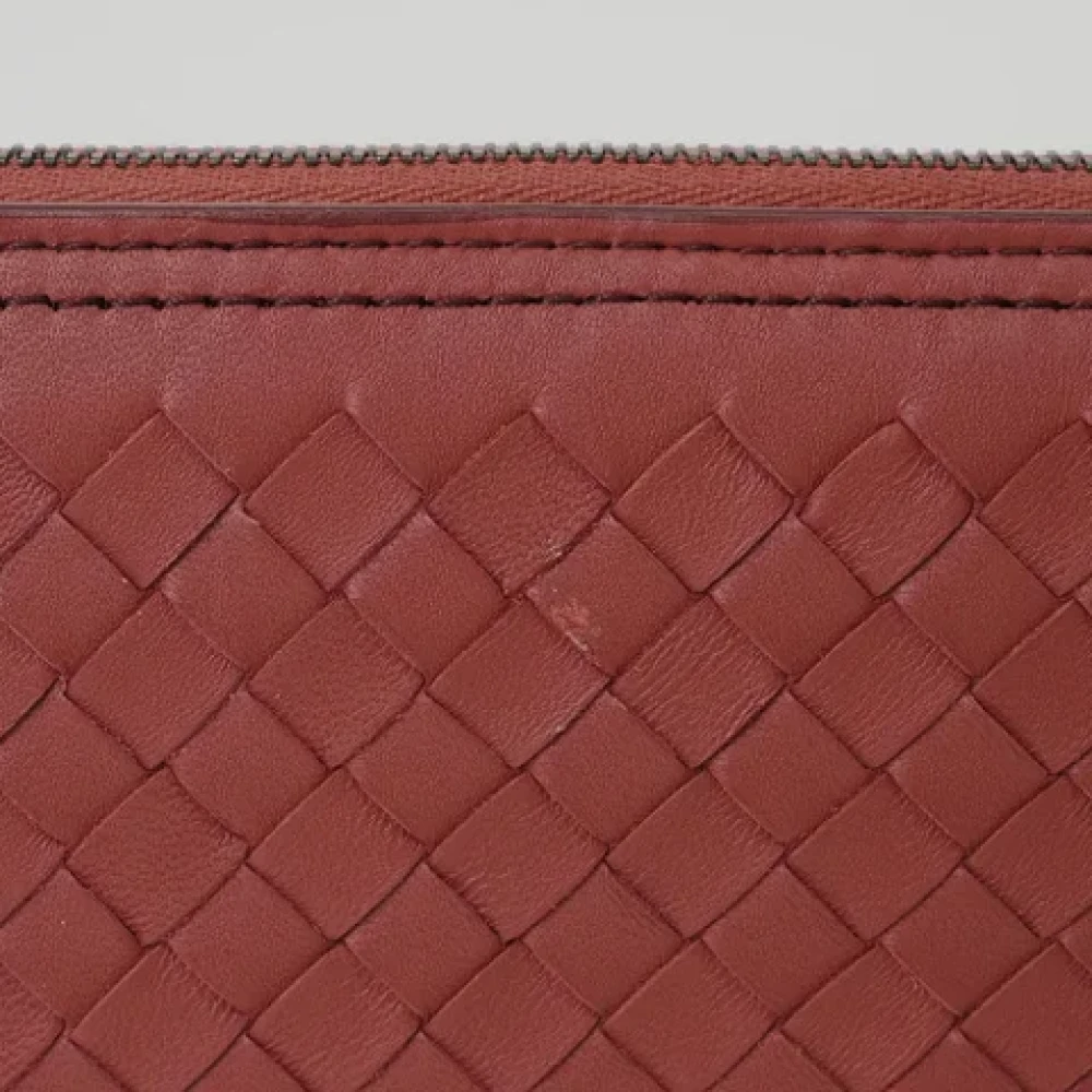 Bottega Veneta Vintage Pre-owned Fabric wallets Red Dames