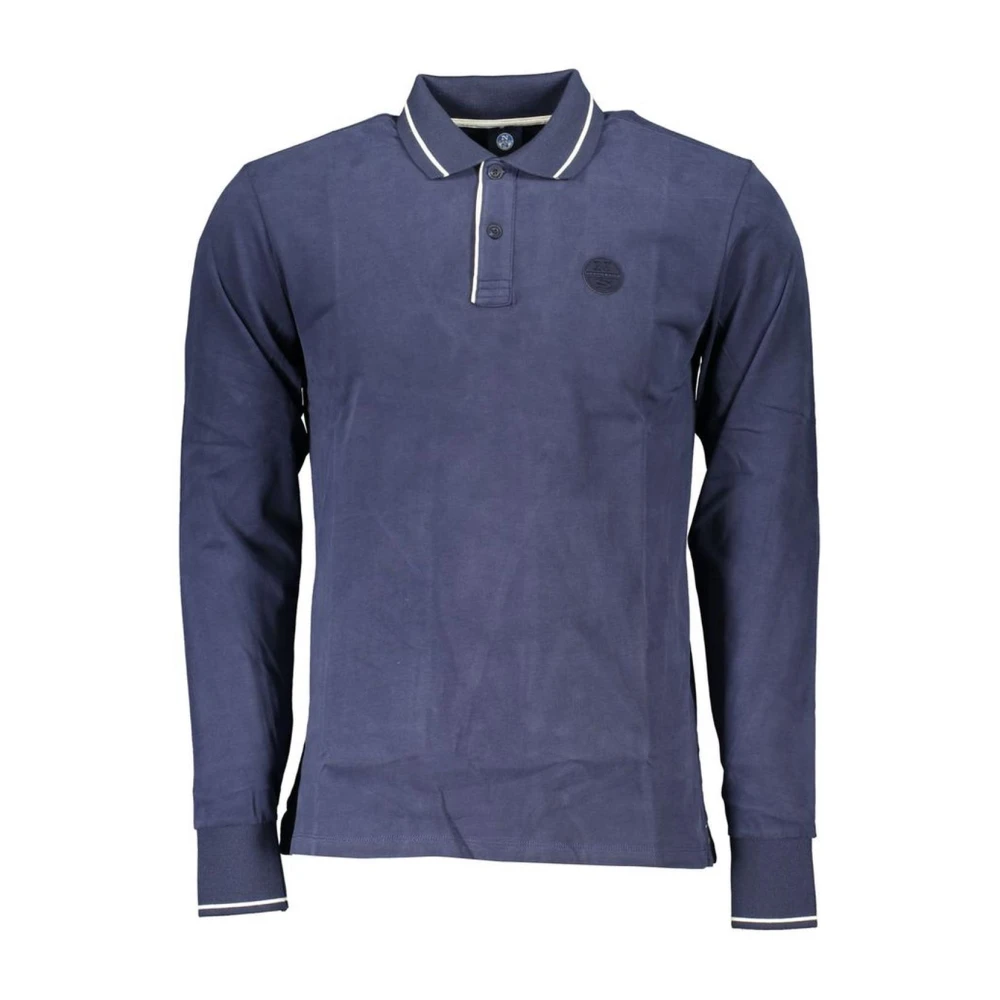 North Sails Blauw Contrast Polo Shirt Blue Heren