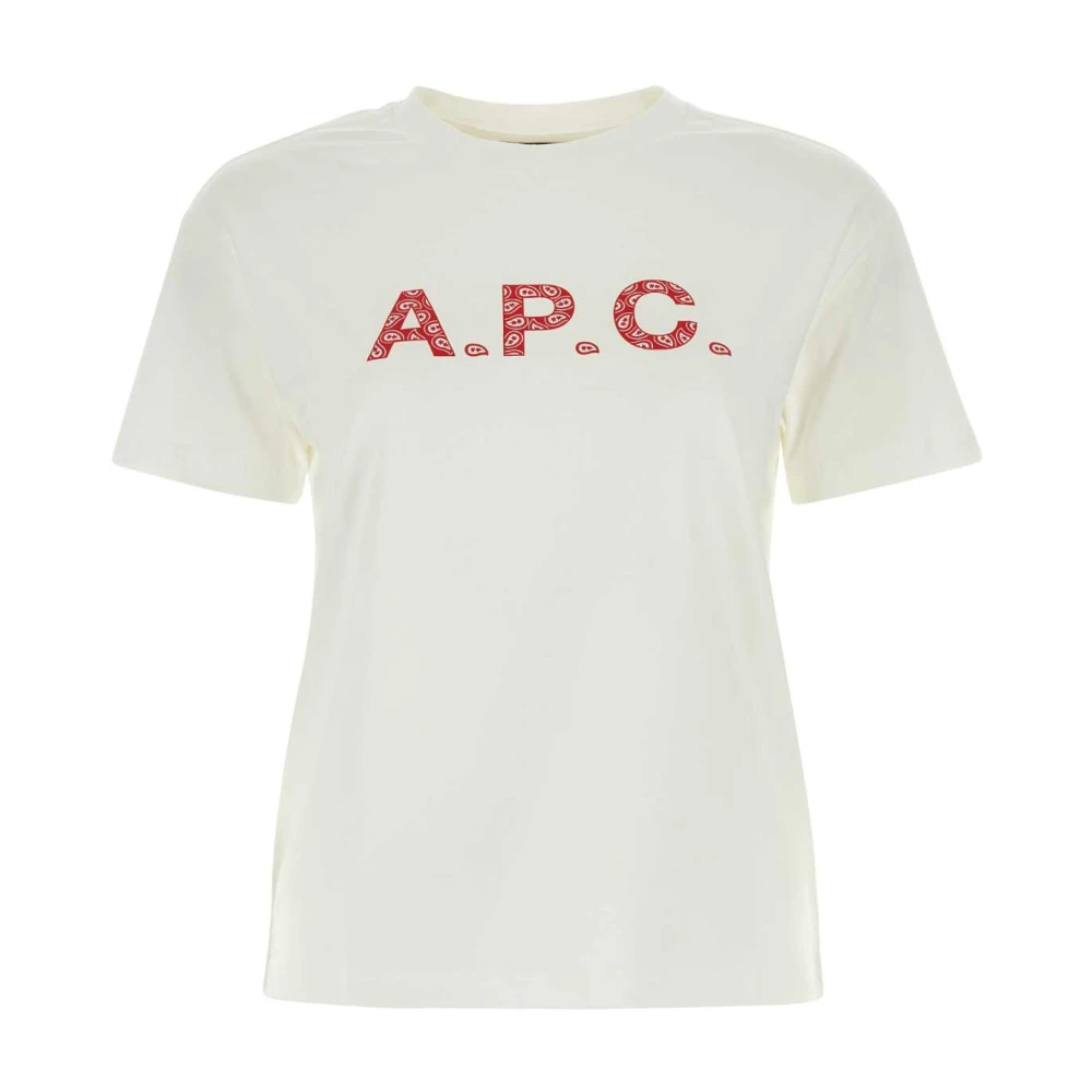 A.p.c. Klassiek Wit Katoenen T-Shirt White Dames