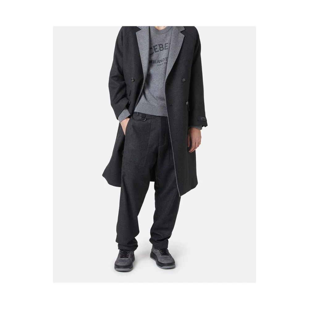 Iceberg Trui met ronde hals en logo Gray Heren