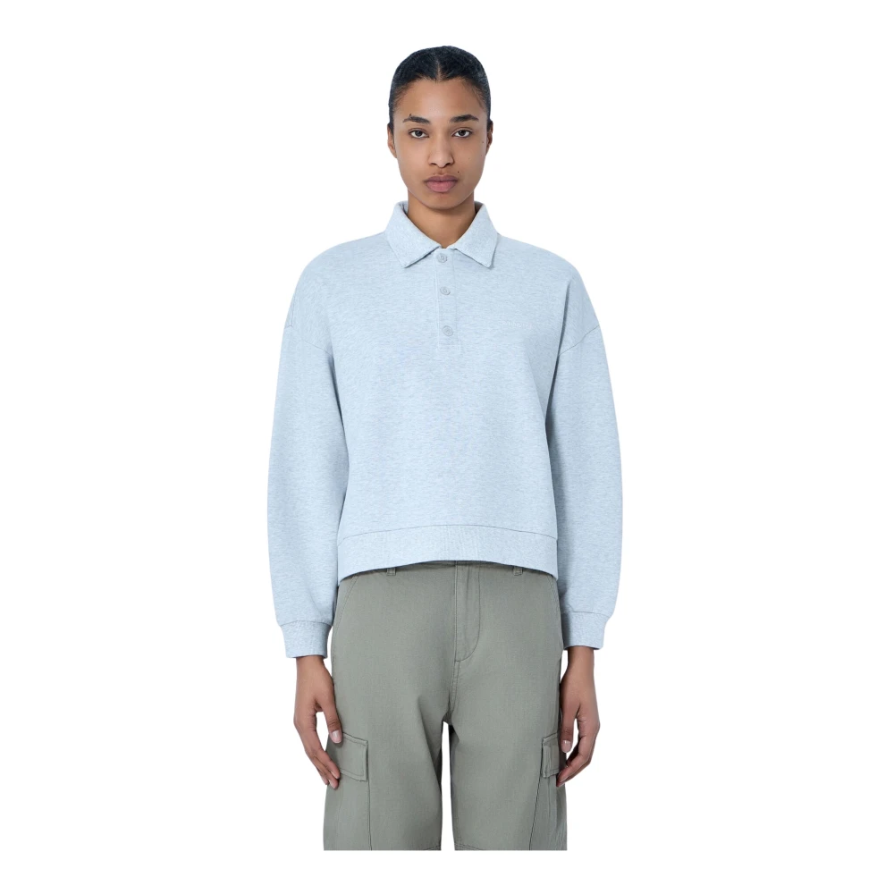 Carhartt Wip Donna Grigio - Felpa Polo Brenta - Sweatshirts & Hoodies - S
