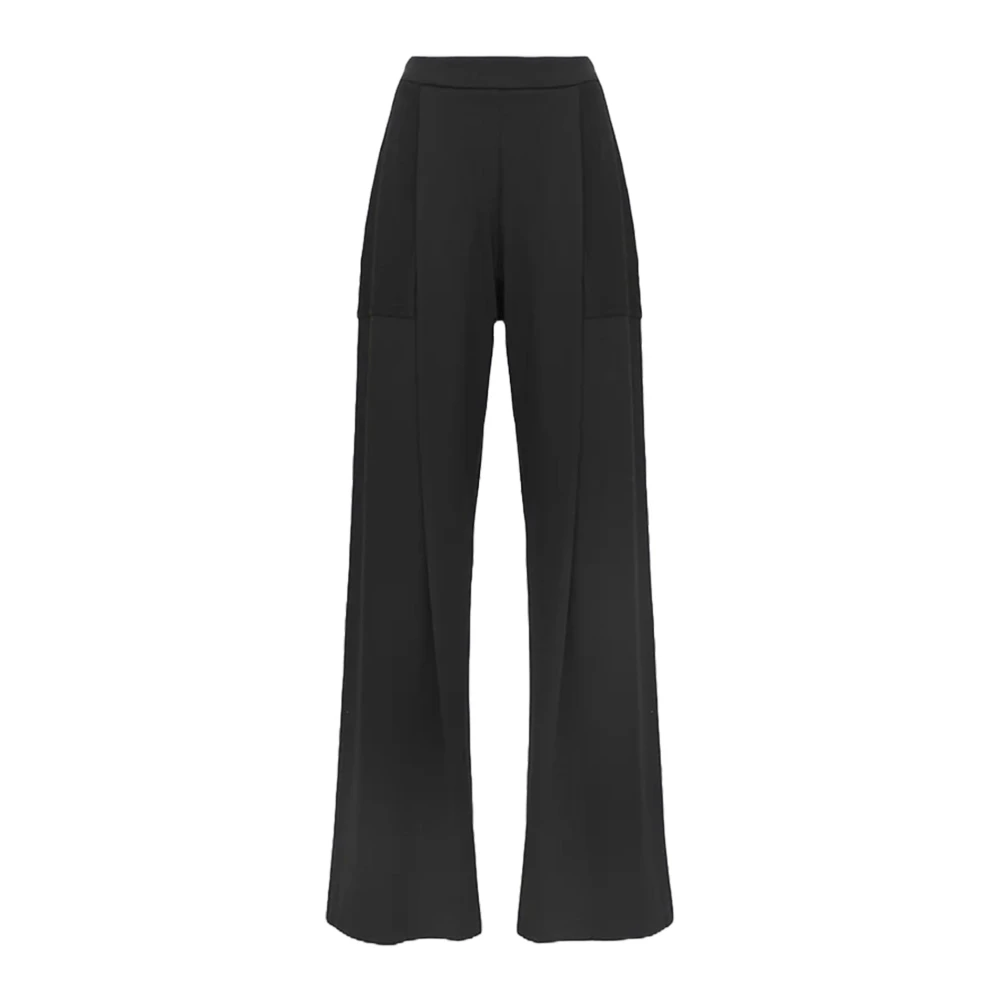 Jijil Women's Black Palazzo Trousers - Wide Trousers - Xs - Trousers