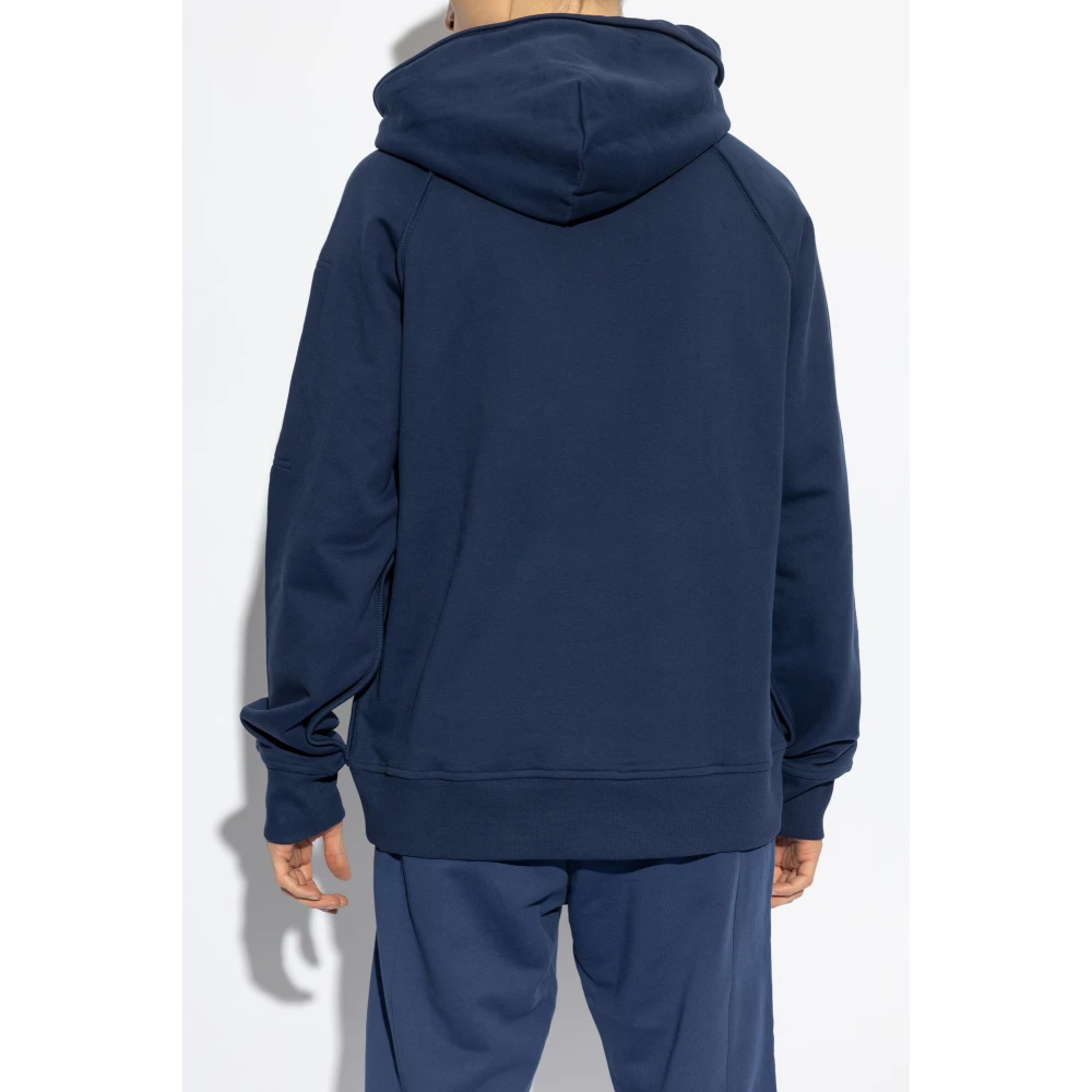 Versace Jeans Couture Sweatshirt met ritssluiting zakken Blue Heren