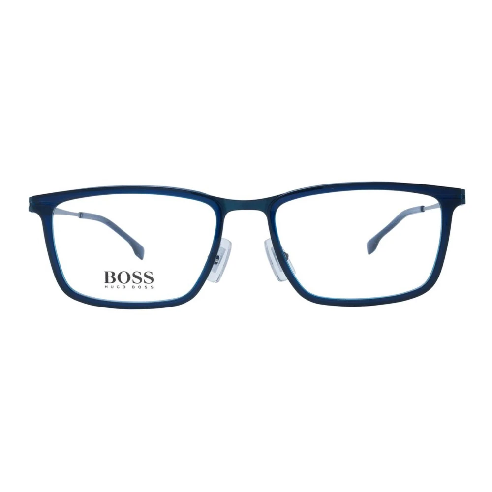 Hugo Boss Rechthoekige Optische Monturen Blue Heren
