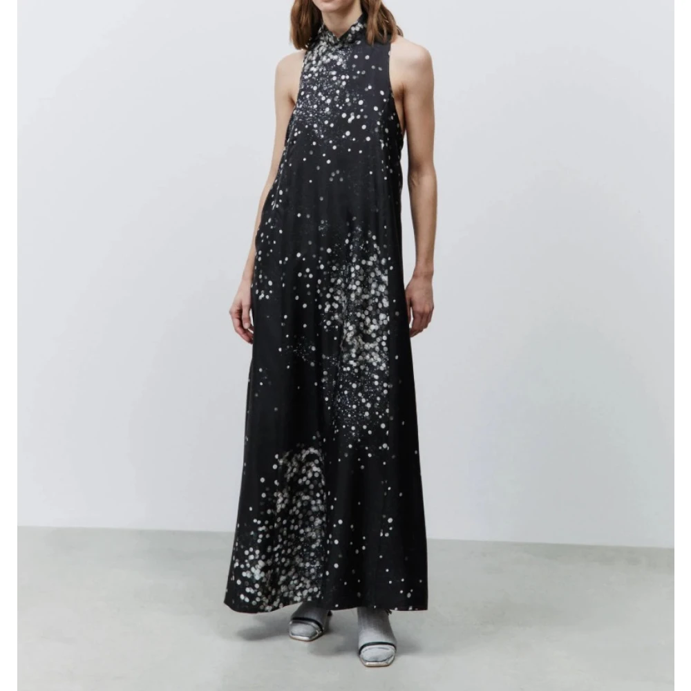 Alysi Sprankelende Coltrui Jurk Black Dames