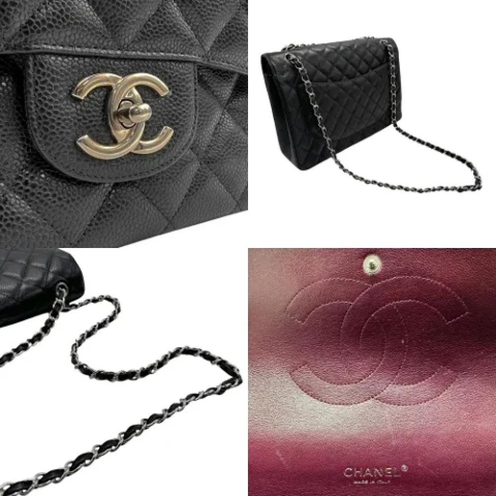 Chanel Vintage Pre-owned Leather shoulder-bags Black Dames
