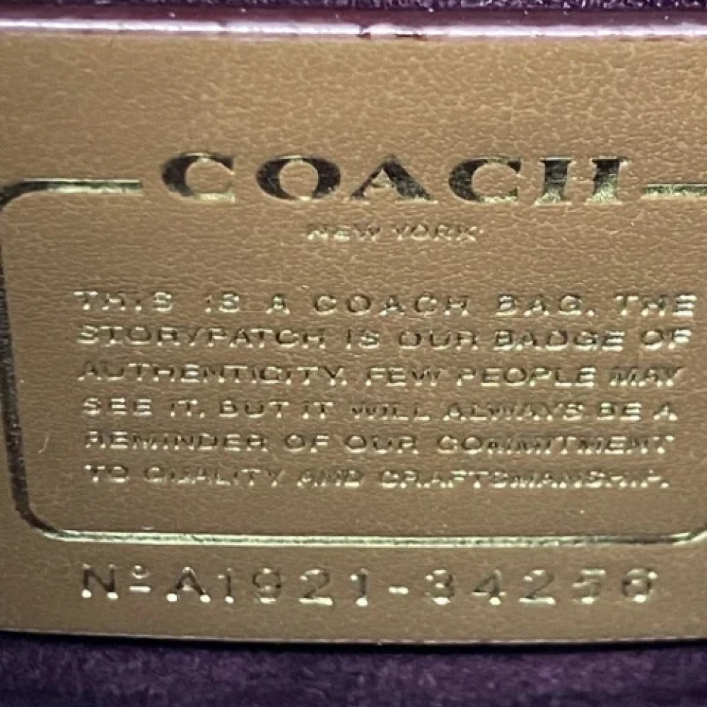 Coach Pre-owned Fabric shoulder-bags Brown Dames