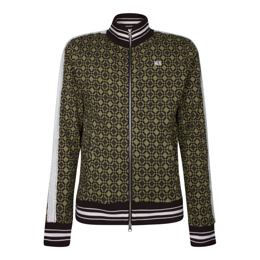 Wales Bonner Gehaakte Detail Rits Sweater Multicolor Heren