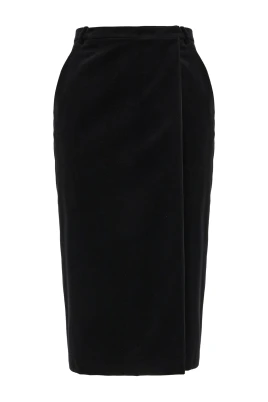 Elegant Svart Läder Axelväska