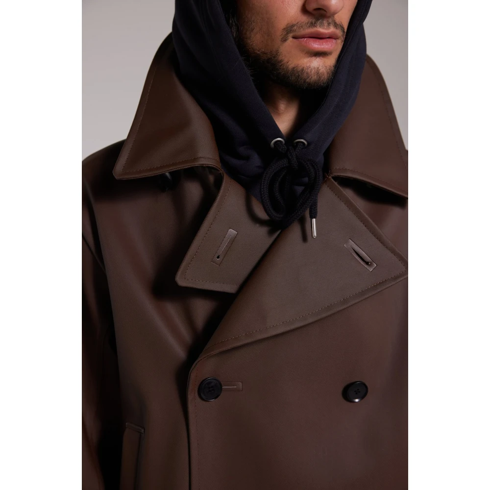 Stutterheim Klassieke Double-Breasted Regenjas Brown Heren