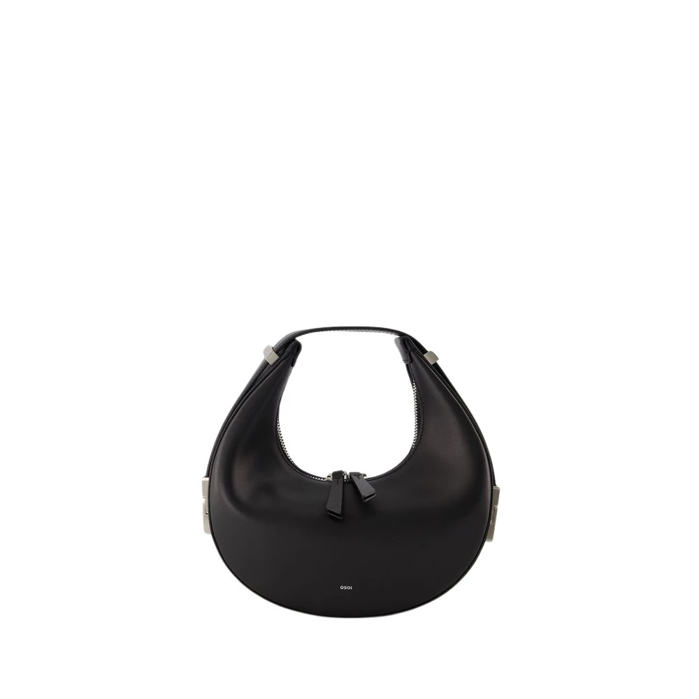 Osoi Mini Halvemaan Handtas Zwart Leer Black Dames