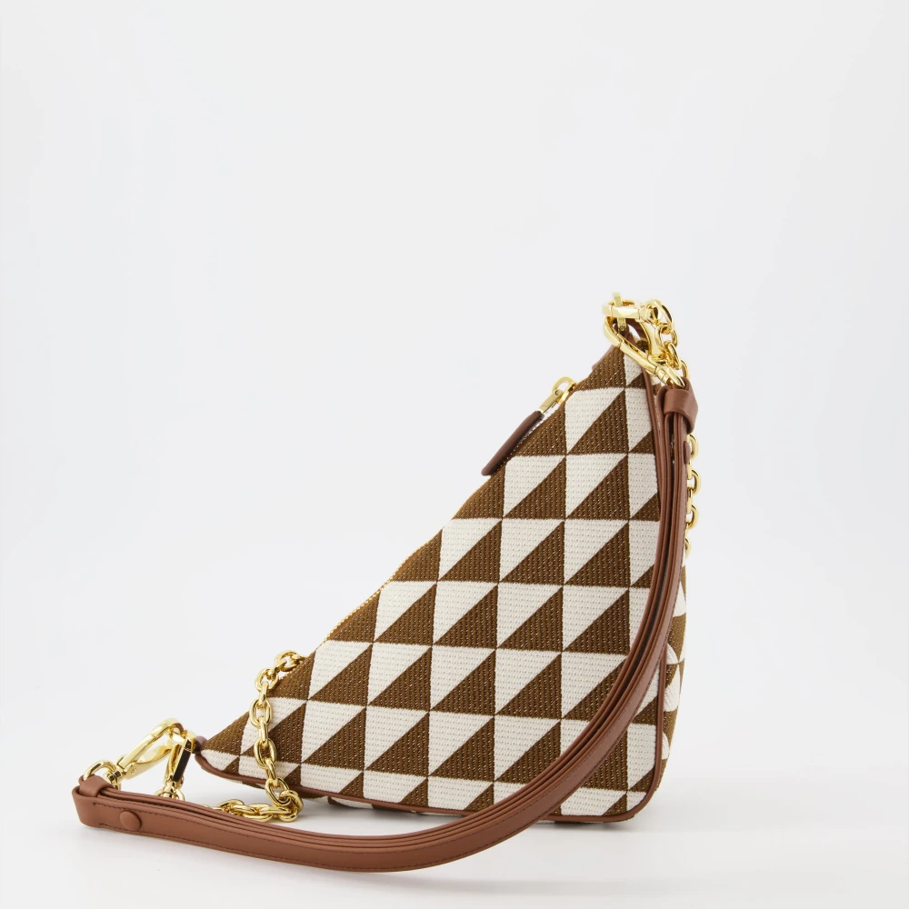 Prada Geometrische Jacquard Schoudertas Multicolor Dames