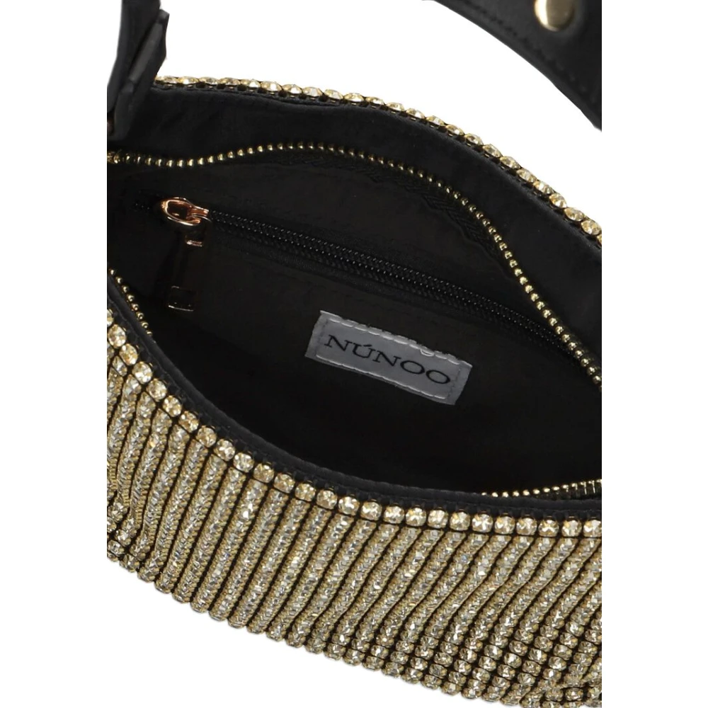 Núnoo Glitter Nylon Schoudertas Juno Yellow Dames