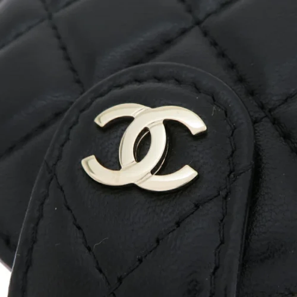 Chanel Vintage Pre-owned Leather home-office Black Dames