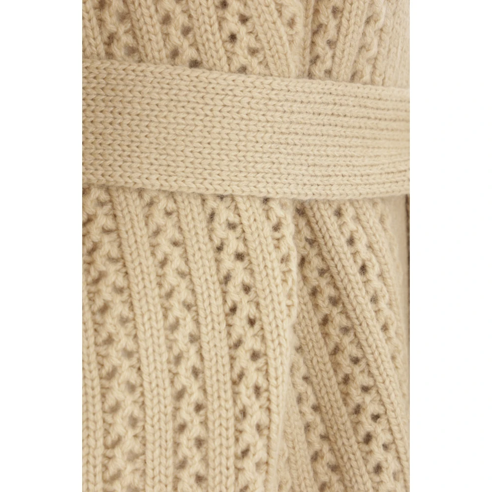 Max Mara Beige Gebreide Cardigan Sweater Beige Dames
