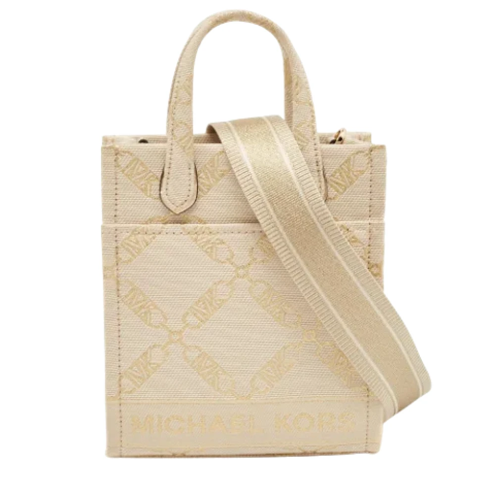 Michael Kors Pre-owned Canvas crossbody-bags Beige Dames