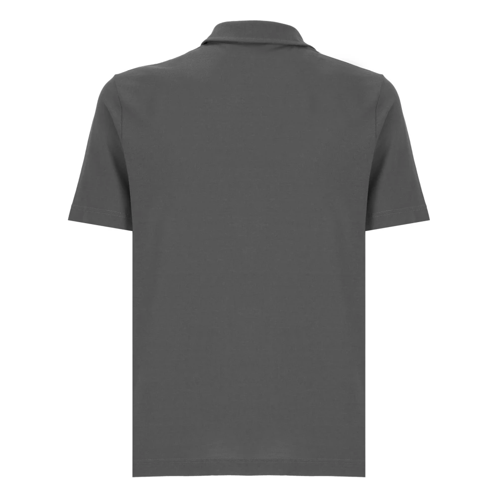 Zanone Grijze IceCotton Polo Shirt voor Mannen Gray Heren