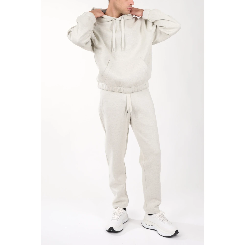 Hugo Boss Relaxed fit sweatpants met elastische manchetten Gray Heren