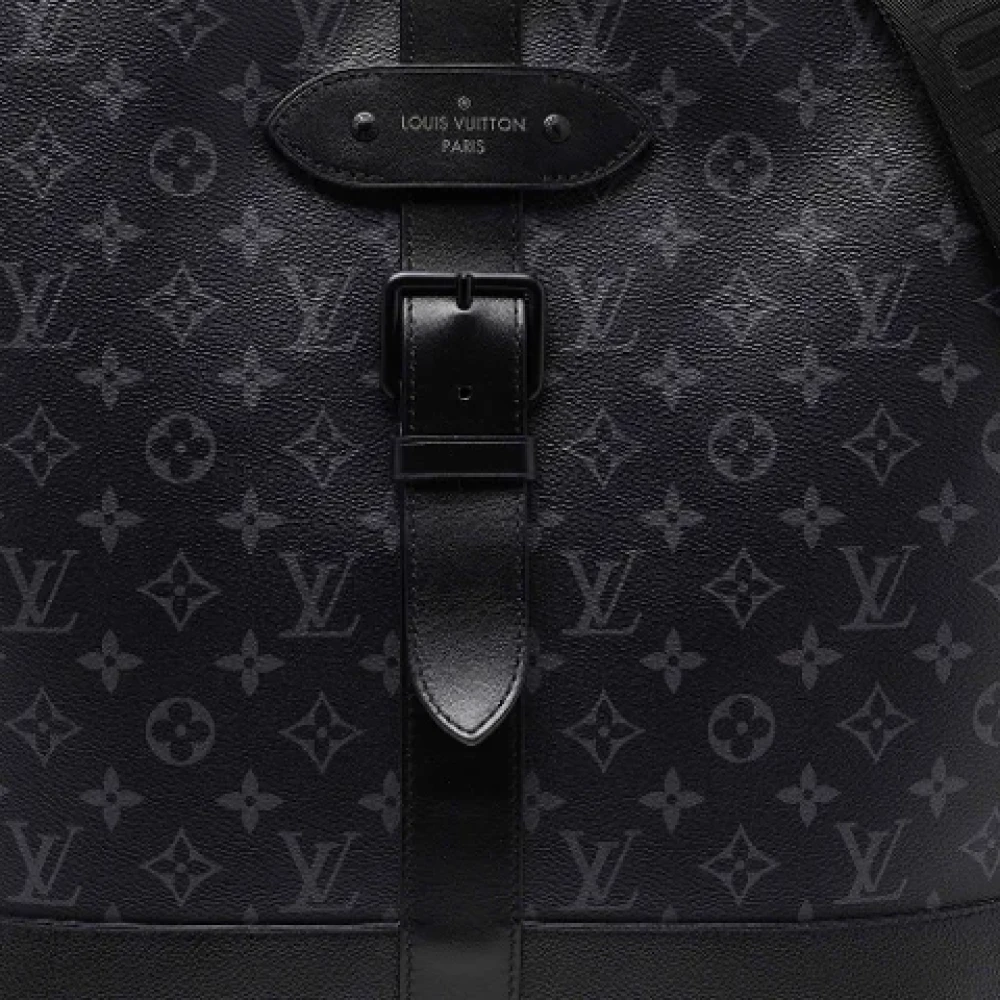 Louis Vuitton Vintage Pre-owned Coated canvas totes Black Heren