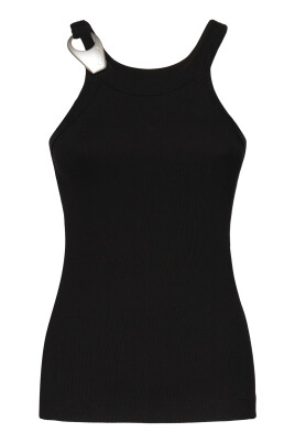 black-sleeveless-sweater-with-geometric-buckle