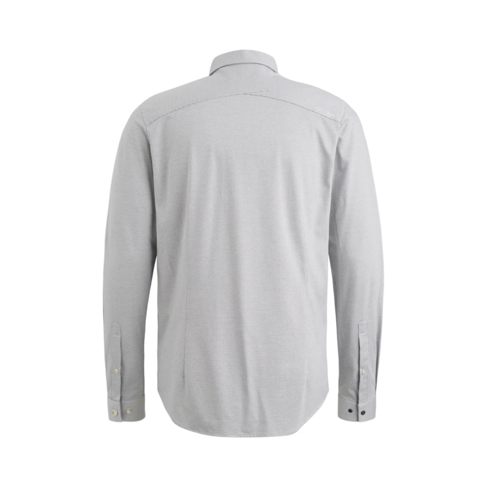 Cast Iron Grafisch Print Jersey Overhemd met Kraag Gray Heren