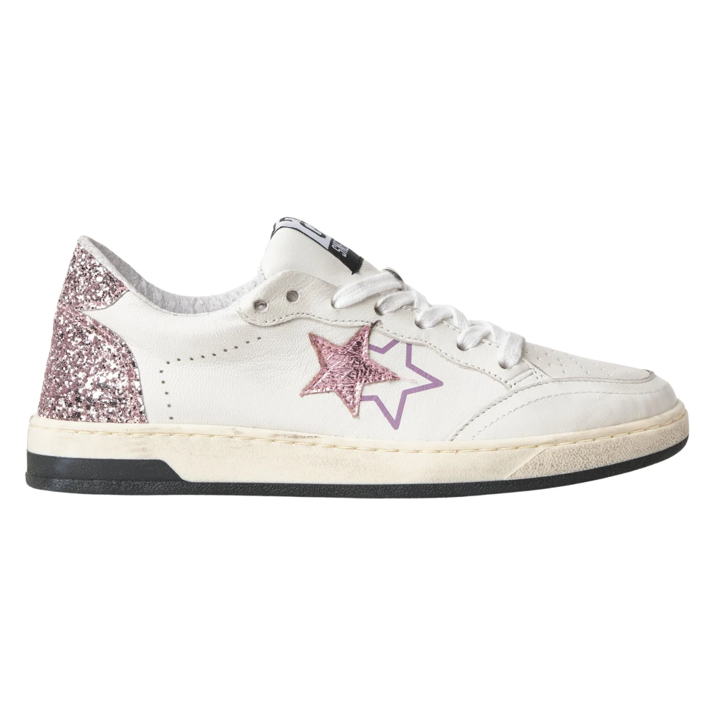 2Star Women's White Sneakers, 7 Uk, Low Trainers