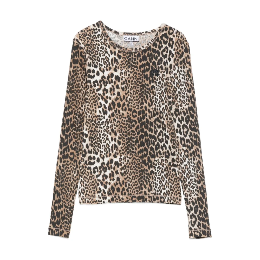 Ganni Donna Marrone Top, L, New,