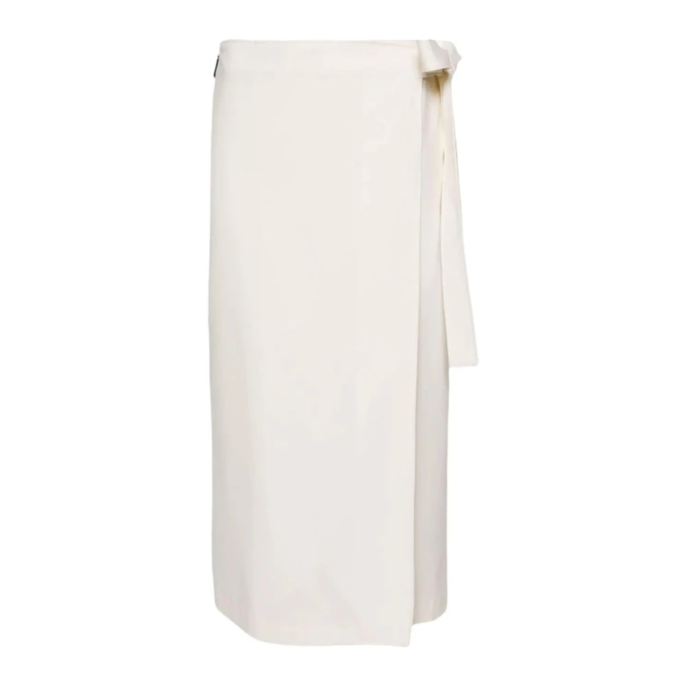 Msgm Wikkeldesign Rok Wit White Dames