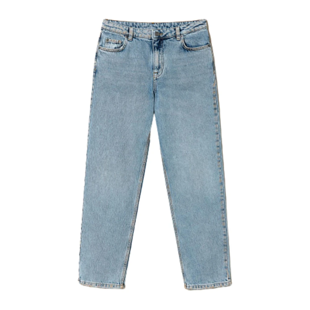 Twinset Straight Cut Denim Jeans Blue Dames