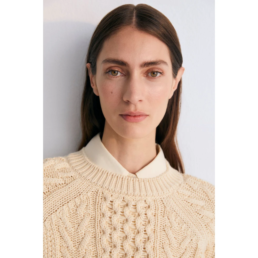 The New Society Quios Woman Jumper Macadamia Beige Dames
