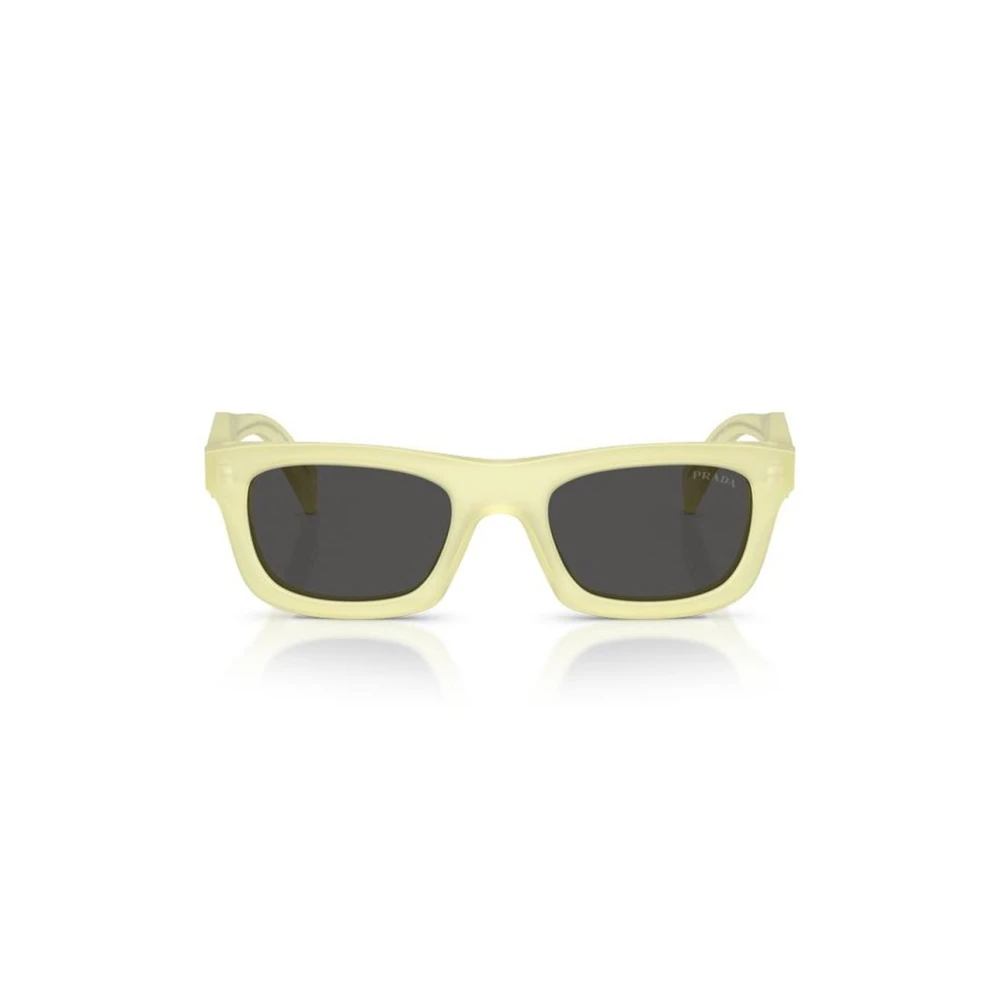 Prada Woman Sunglass PR C06S - Frame color: Frosted Vanilla, Lens color: Dark Grey - Image 3