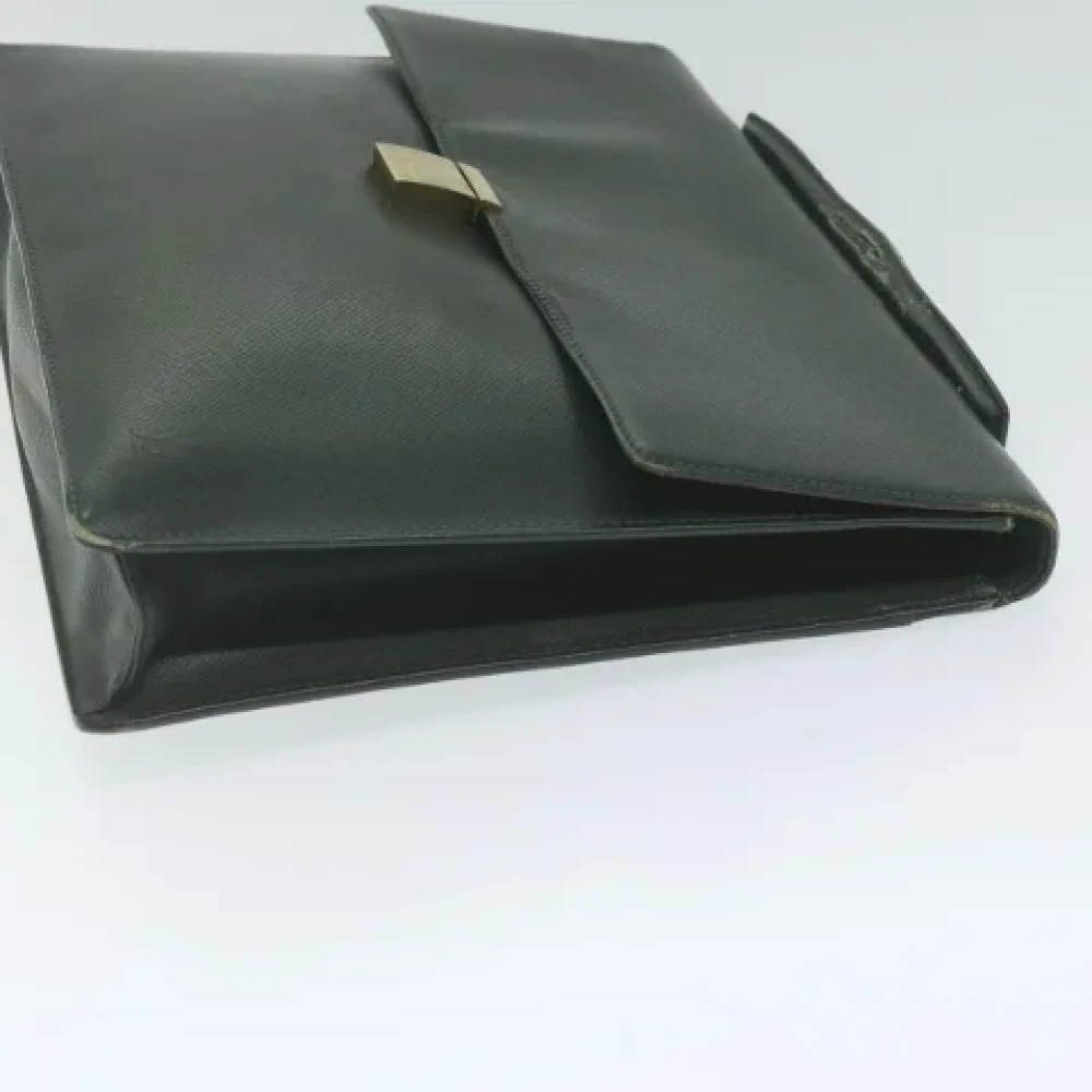 Louis Vuitton Vintage Pre-owned Leather briefcases Green Dames