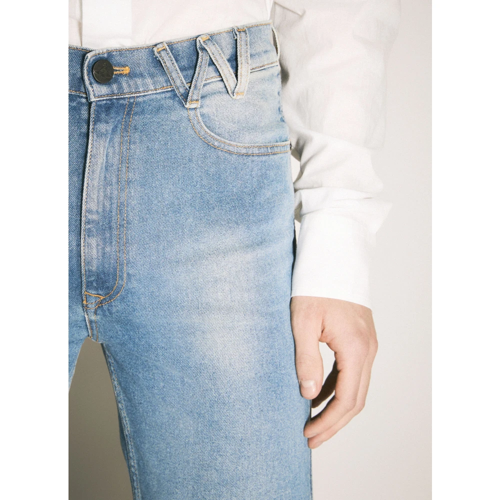 Vivienne Westwood Stretch Denim Five-Pocket Jeans Blue Heren