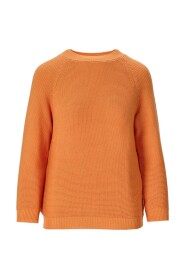 Linz Pomarańczowy Sweter z Bawełny