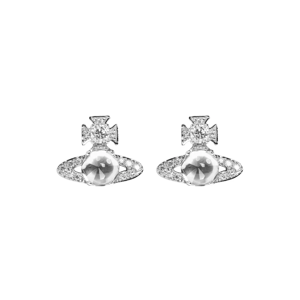 Vivienne Westwood Ondina Earrings - Female - Earrings - Gray - One Size - Accessories - Image 4