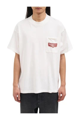 Vintage Grafisk T-shirt med Bröstficka