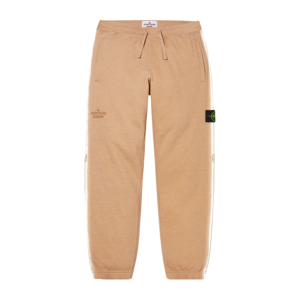 Supreme Limited Edition Stone Island Stripe Sweatpant Orange Heren