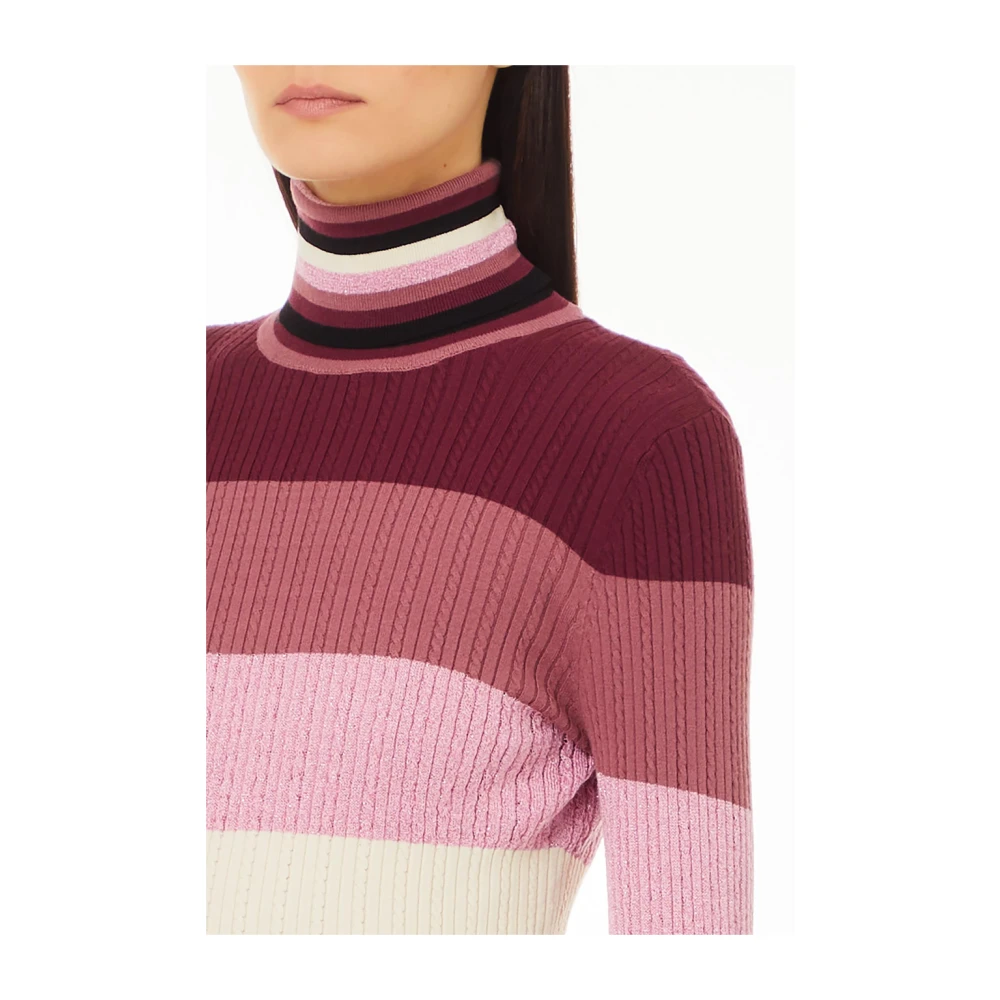 Liu Jo Gestreepte trui roze Multicolor Dames