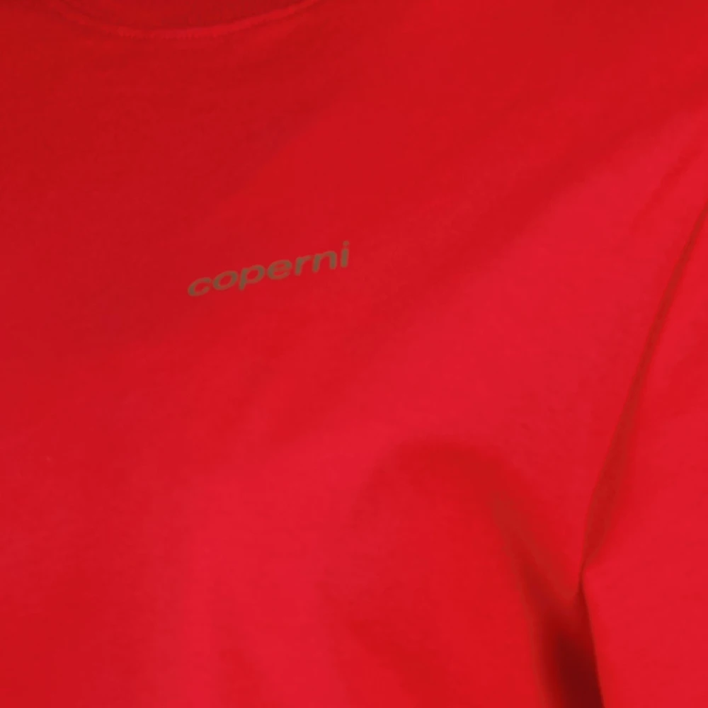 Coperni Logo Print T-shirt Red Dames