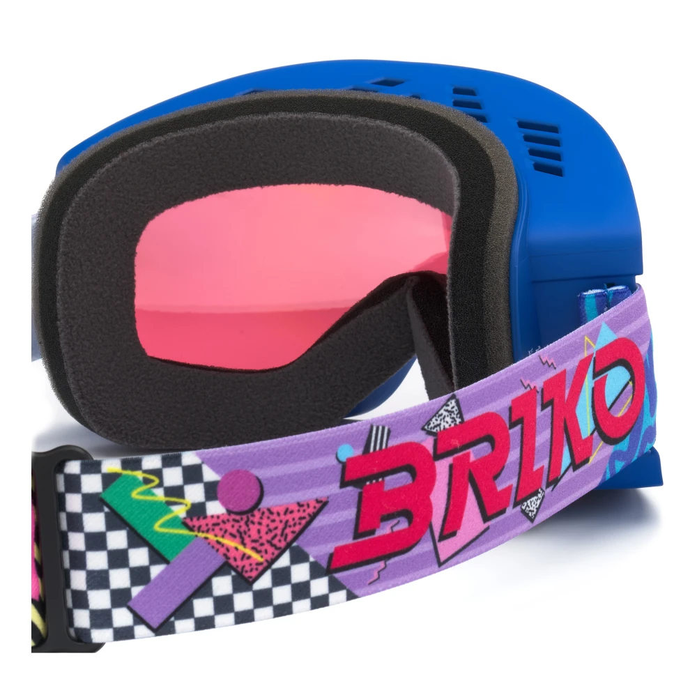 Briko Blauwe Fantasy Stalen Zonnebril Multicolor Unisex