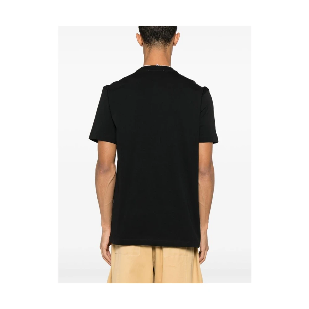 Iceberg Zwart Logo Print Crew Neck T-shirt Black Heren