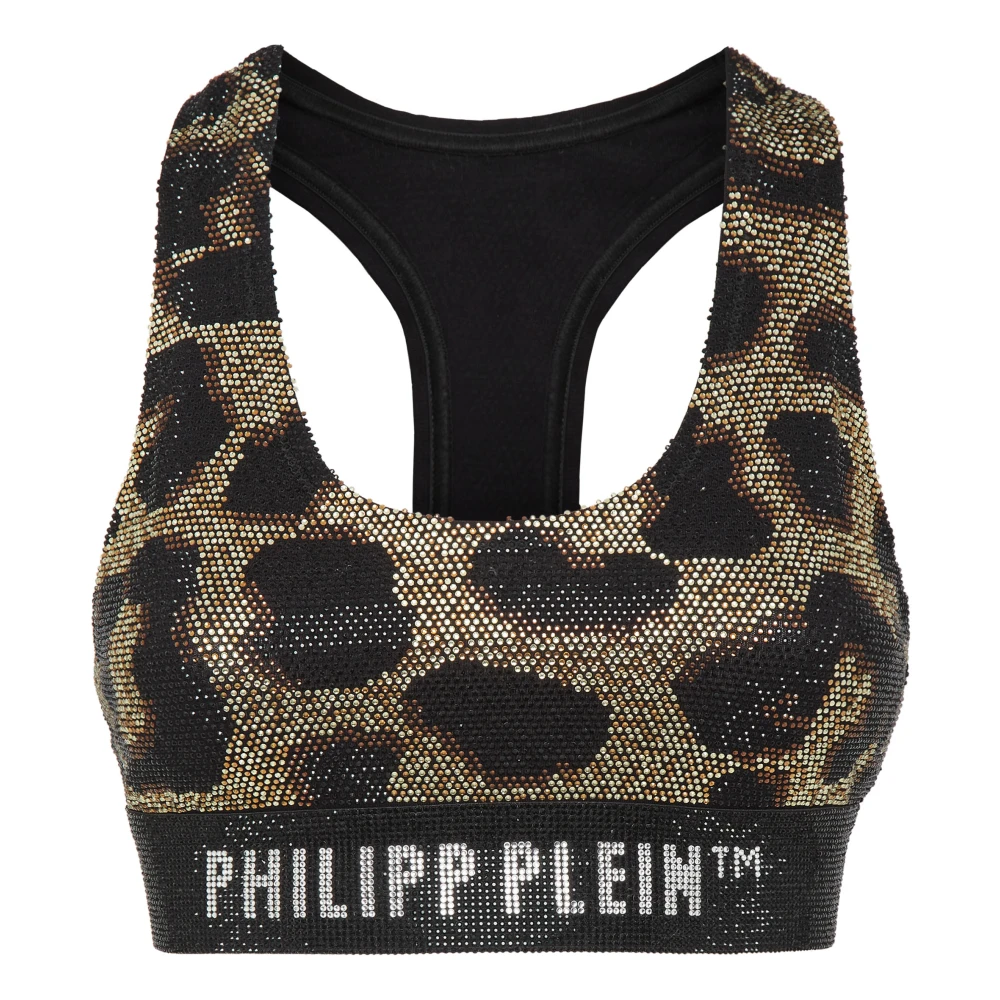 Philipp Plein Vrouw Bruin Ondergoed Dames, S, Bra Leopard
