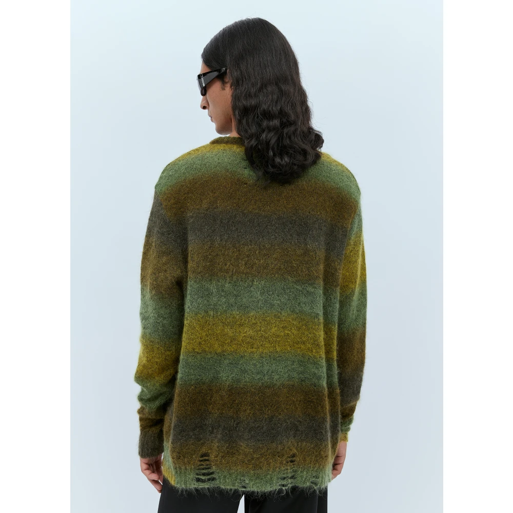 Song for the Mute Gedistresseerde Mohair Trui Multicolor Heren
