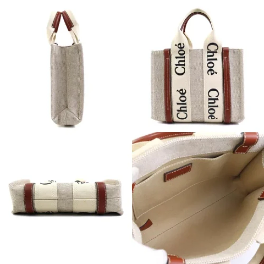 Chloé Pre-owned Canvas handbags Beige Dames