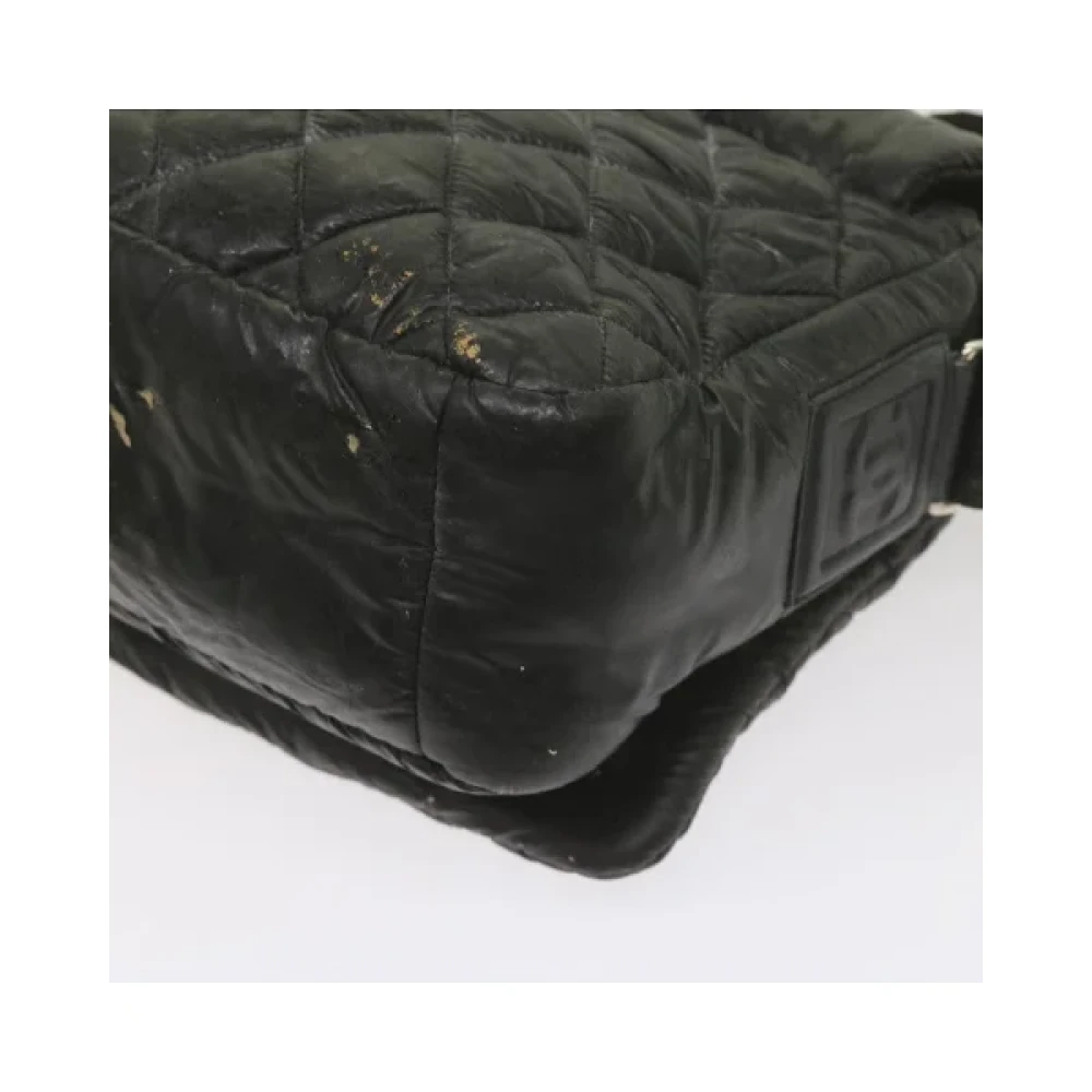 Chanel Vintage Pre-owned Nylon shoulder-bags Black Dames