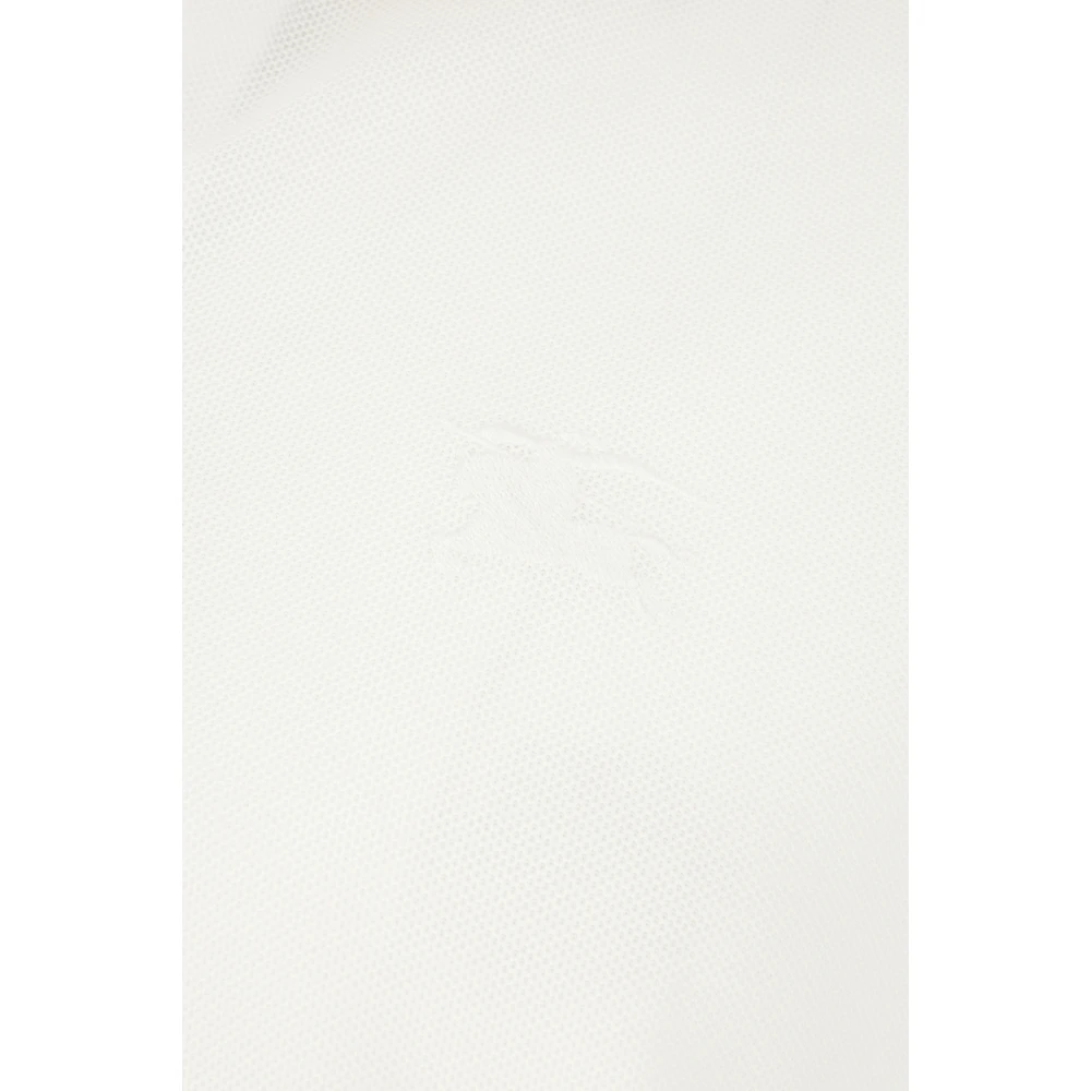 Burberry Klassieke Polo Shirt voor Mannen White Heren