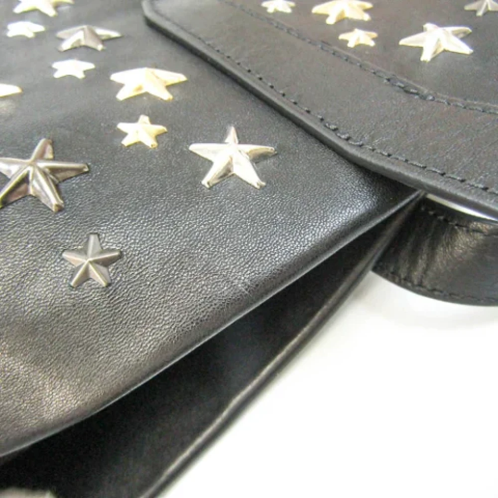 Jimmy Choo Pre-owned Leather shoulder-bags Black Dames