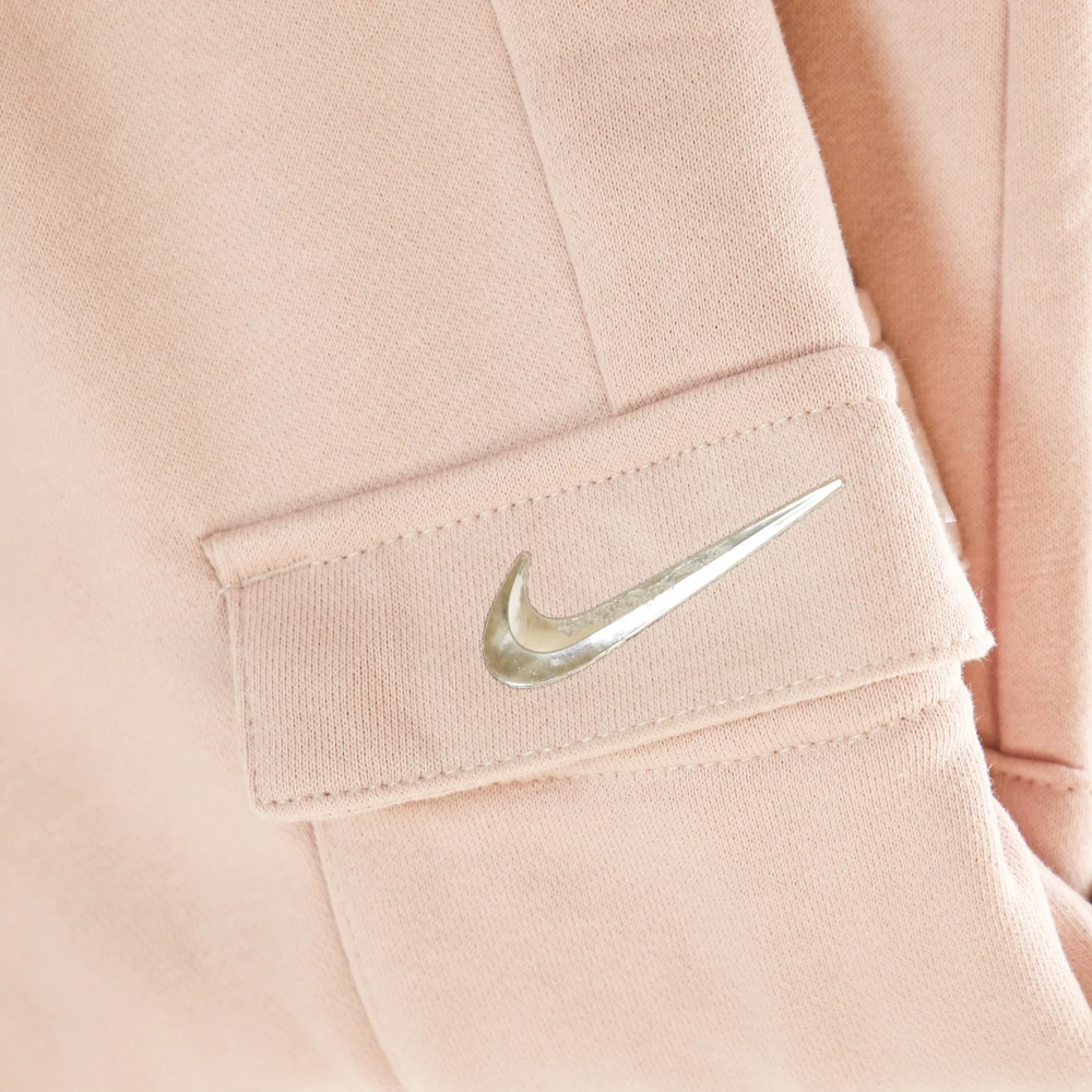 Nike Fleece Trainingsbroek met Swoosh Logo Pink Dames