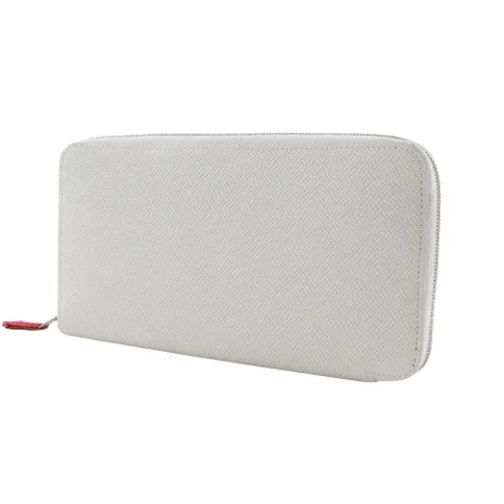 Hermès Vintage Pre-owned Leather wallets White Dames